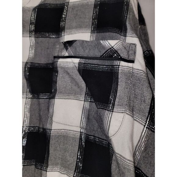 VS LONG SLEEVE Button Down PAJAMA TOP PLAID SIZE XL. - Picture 5 of 11